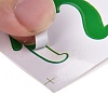 Number & Alphabet & Sign PVC Waterproof Self-Adhesive Sticker DIY-I073-04G-3