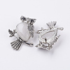 Natural Quartz Crystal Pendants G-E442-01O-2