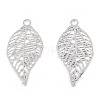 Rack Plating Brass Filigree Pendants KKC-T001-43P-1