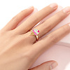 Alloy Enamel Rotatable Cuff Open Rings FS-WGEC271-14-1