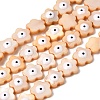 Dyed Natural Freshwater Shell Beads Strands SHEL-A006-03B-1