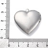 304 Stainless Steel Locket Pendants STAS-S171-13P-02-3
