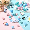 26Pcs Food Grade Eco-Friendly Silicone Beads SIL-YW0002-42A-4