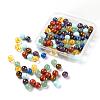 100 Pcs 7 Colors Chakra Yoga Healing Stone Kits G-LS0001-04-2