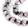 Handmade Foil Glass Lampwork Beads Strands DICH-T023-02E-3