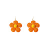 Flower Alloy Raffia Flower Dangle Earrings FS-WG89508-09-1