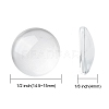 Transparent Glass Cabochons X-GGLA-R026-15mm-2