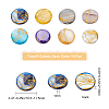 SUNNYCLUE 128Pcs 8 Colors Drawbench Freshwater Shell Beads Strands SHEL-SC0001-15-2