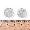 Spray Painted Transparent Glass Beads GLAA-D038-01D-3
