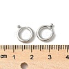 316 Surgical Stainless Steel Spring Gate Rings STAS-H234-06P-01-3