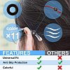 17 Pairs 17 Style Silicone Eyeglasses Ear Grip SIL-NB0001-08-5