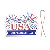 Independence Day Density Board Wooden Wall Ornament Doorplate Pendants HJEW-C004-09-2