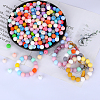 Round Silicone Focal Beads SI-JX0046A-92-3