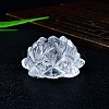 Natural Quartz Crystal Lotus Sculpture Display Decorations PW-WG1D33D-01-2