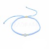 Adjustable Natural Agate Braided Bead Bracelets BJEW-F391-A11-2