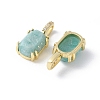Natural Amazonite Pendants KK-F892-31G-01-2
