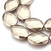 Electroplated Non-magnetic Synthetic Hematite Beads Strands G-P392-V07-2