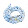 Natural Aquamarine Beads Strands G-E561-01-10mm-2