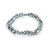 Electroplate Transparent Glass Beads Strands EGLA-L016-FR-A05-3
