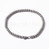 304 Stainless Steel Ball Chain Bracelets BJEW-L575-01-1