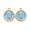 Golden Plated Alloy Enamel Charms ENAM-S118-04I-1
