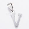 Tarnish Resistant 304 Stainless Steel Pendants STAS-F106-96P-V-1