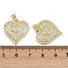 Brass Micro Pave Cubic Zirconia Pendants ZIRC-I367-07G-01-3