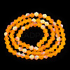 Imitate Austrian Crystal Bicone Frosted Glass Beads Strands X-EGLA-A039-T6mm-MB23-3