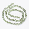 Electroplate Transparent Glass Beads Strands EGLA-A034-T3mm-E10-2