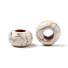 Synthetic Howlite European Beads TURQ-S283-34B-2