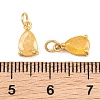 Brass & Glass Pendants KK-Q085-16G-07-3