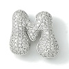 Rack Plating Brass Cubic Zirconia Pendants KK-S378-02P-M-1