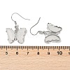 Natural Mixed Stone Brass Dangle Earrings EJEW-M081-01P-3