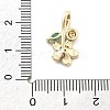 Brass Micro Pave Cubic Zirconia Pendants X-KK-Q029-03G-3