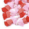 Polycotton(Polyester Cotton) Tassel Pendant Decorations FIND-T018-M-2