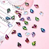35Pcs 7 Colors Electroplated Glass Pendants FIND-YW0005-99-4