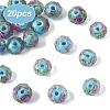 20Pcs Handmade Gold Sand Lampwork Beads LAMP-YW0001-79E-1