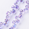 Transparent Glass Beads Strands GLAA-T006-14H-1