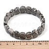 Natural Ocean Jasper Oval Beaded Stretch Bracelet G-E010-01-14-3