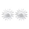 Non-Tarnish 201 Stainless Steel Filigree Joiners LS-STAS-N090-LA950-1-2