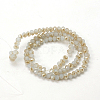 Electroplate Glass Faceted Rondelle Beads Strands LS-EGLA-D020-3x2mm-64-2