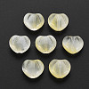 Two Tone Transparent Spray Painted Glass Beads GLAA-T022-24-C05-1