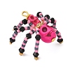 Halloween Theme Dyed Synthetic Turquoise & Glass Seed Beads Pendants PALLOY-MZ00774-01-5