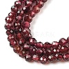 Natural Garnet Beads Strands LS-G-F619-17A-2mm-4