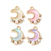 Alloy Glass Pendants PALLOY-E775-02G-1