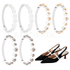   3 Pairs 3 Colors ABS Plastic Imitation Pearl Shoelaces FIND-PH0007-43-1