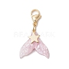 Mermaid Tail Resin Pendant Decorations HJEW-JM03120-4