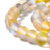 Synthetic Moonstone Beads Strands G-E573-01A-18-4
