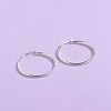 925 Sterling Silver Hoop Earrings EJEW-BB43792-60MM-3