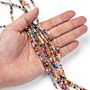 Handmade Millefiori Glass Beads Strands X-LK12-5